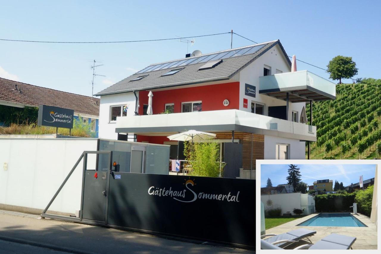Gaestehaus Sommertal Mit Pool Im Garten, Eigener Parkplatz, 800M Zum Bodensee, 300M Zur Altstadt เมียร์สบวร์ก ภายนอก รูปภาพ